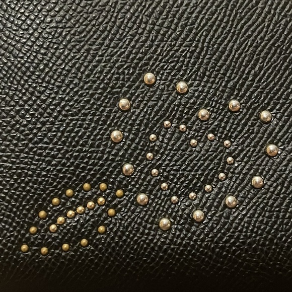 COACH ACCORDION ZIP WALLET WITH HEART BANDANA RIVETS - Picture 7 of 16